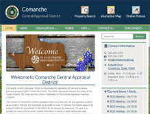 Tablet Screenshot of comanchecad.org